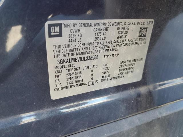 3GKALMEV0JL338966 - 2018 GMC TERRAIN SLE BLUE photo 13