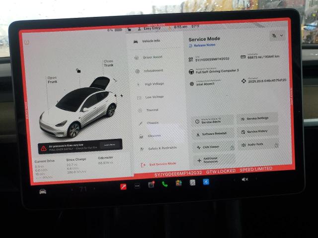 5YJYGDEE6MF142032 - 2021 TESLA MODEL Y 白色 照片 9