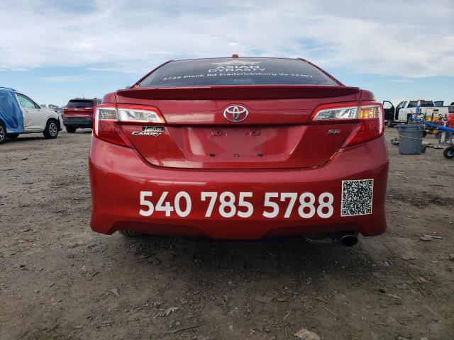 4T1BF1FK4CU632191 - 2012 TOYOTA CAMRY BASE Qırmızı foto 6