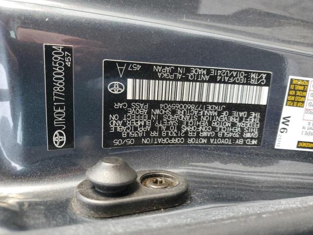 JTKDE177860065904 - 2006 TOYOTA SCION TC 灰色 照片 12