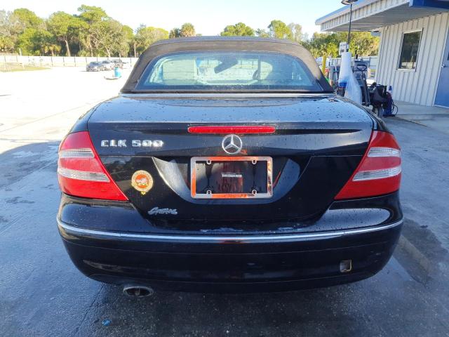 WDBTK75G24T019951 - 2004 MERCEDES-BENZ CLK 500 BLACK photo 6