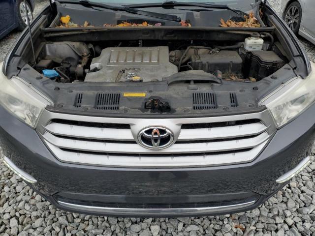 5TDBK3EH1CS153068 - 2012 TOYOTA HIGHLANDER BASE Gris photo 12