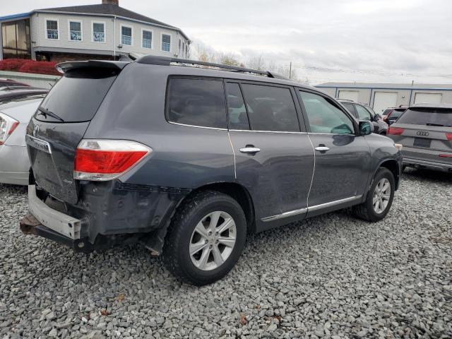 5TDBK3EH1CS153068 - 2012 TOYOTA HIGHLANDER BASE Gris photo 3
