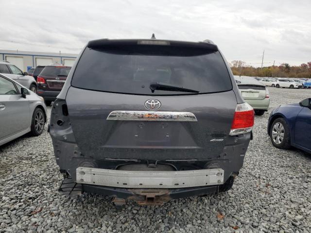 5TDBK3EH1CS153068 - 2012 TOYOTA HIGHLANDER BASE Gris photo 6