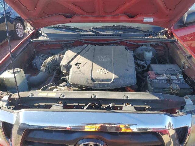 5TELU42N57Z331782 - 2007 TOYOTA TACOMA DOUBLE CAB წითელი ფოტო 11