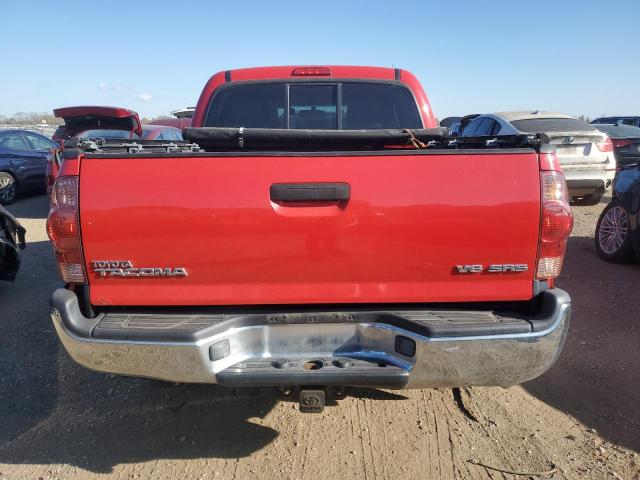 5TELU42N57Z331782 - 2007 TOYOTA TACOMA DOUBLE CAB წითელი ფოტო 6