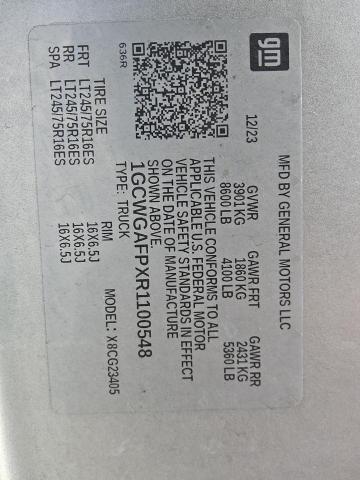 1GCWGAFPXR1100548 - 2024 CHEVROLET EXPRESS G2 灰色 照片 13