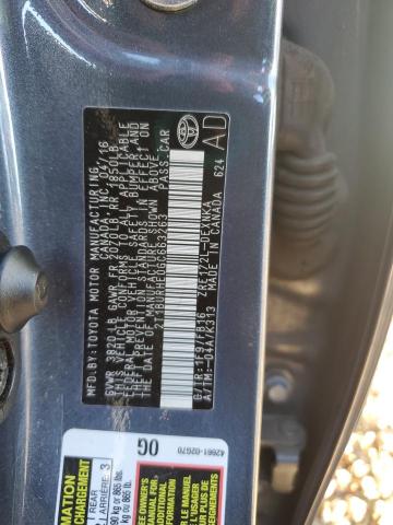 2T1BURHE0GC663263 - 2016 TOYOTA COROLLA L Gris photo 12