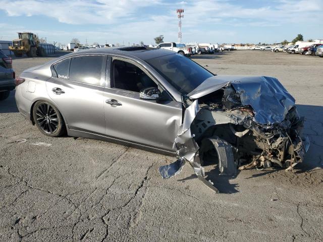 JN1EV7AP4JM358792 - 2018 INFINITI Q50 LUXE GRAY photo 4