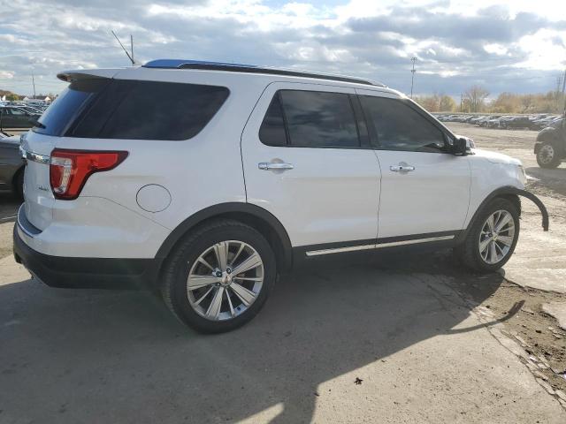 1FM5K7F82JGC69918 - 2018 FORD EXPLORER LIMITED Beyaz fotoğraf 3