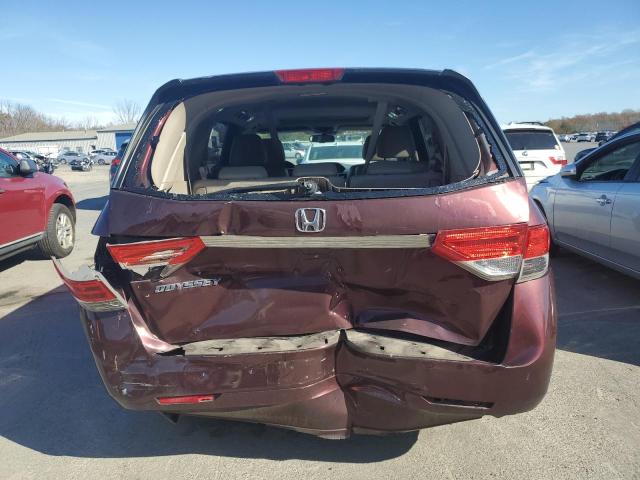 5FNRL5H61FB061291 - 2015 HONDA ODYSSEY EXL MAROON photo 6