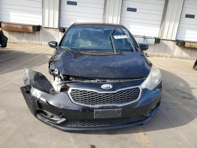 KNAFX4A8XE5102964 - 2014 KIA FORTE EX BLACK photo 5