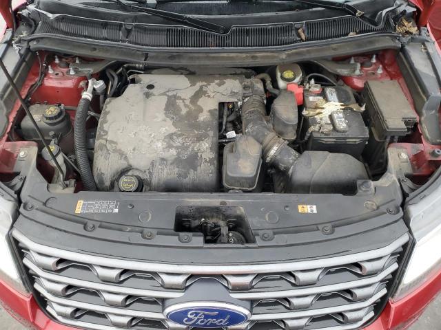 1FM5K7D88HGE33282 - 2017 FORD EXPLORER XLT 勃艮第红 照片 12