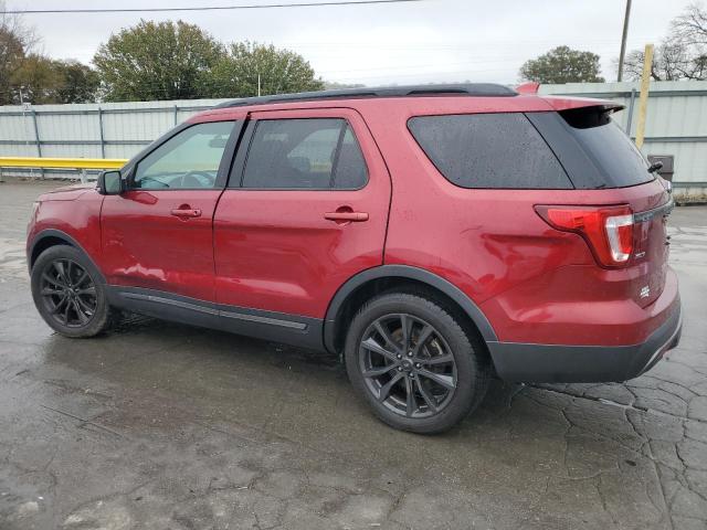 1FM5K7D88HGE33282 - 2017 FORD EXPLORER XLT 勃艮第红 照片 2