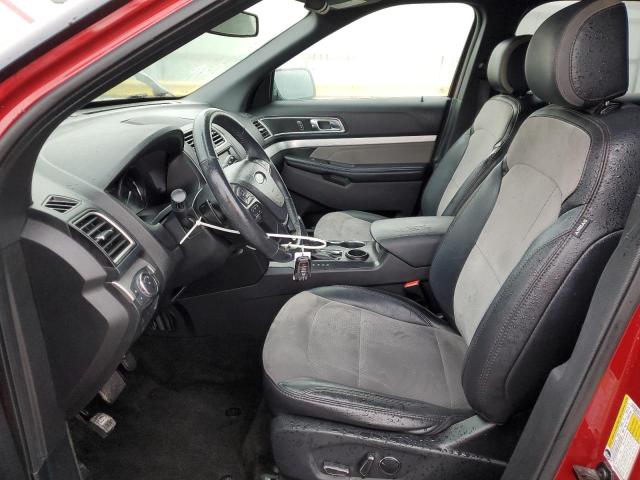 1FM5K7D88HGE33282 - 2017 FORD EXPLORER XLT 勃艮第红 照片 7