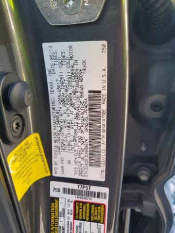 5TFJU4GN1DX046676 - 2013 TOYOTA TACOMA DOUBLE CAB PRERUNNER GRAY photo 12