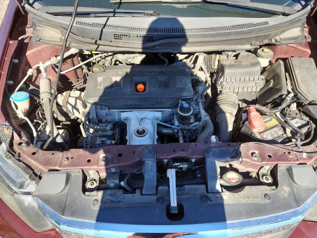 19XFB2F90CE053735 - 2012 HONDA CIVIC EXL Բորդո լուսանկար 11