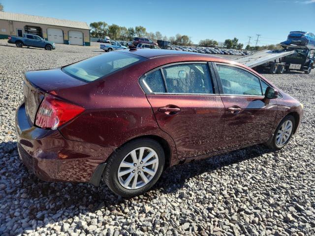 19XFB2F90CE053735 - 2012 HONDA CIVIC EXL Բորդո լուսանկար 3