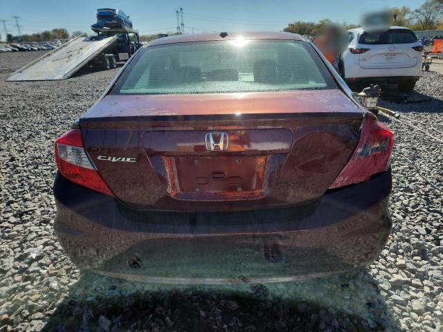 19XFB2F90CE053735 - 2012 HONDA CIVIC EXL Բորդո լուսանկար 6