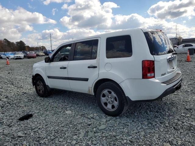 5FNYF3H22DB042878 - 2013 HONDA PILOT LX თეთრი ფოტო 2