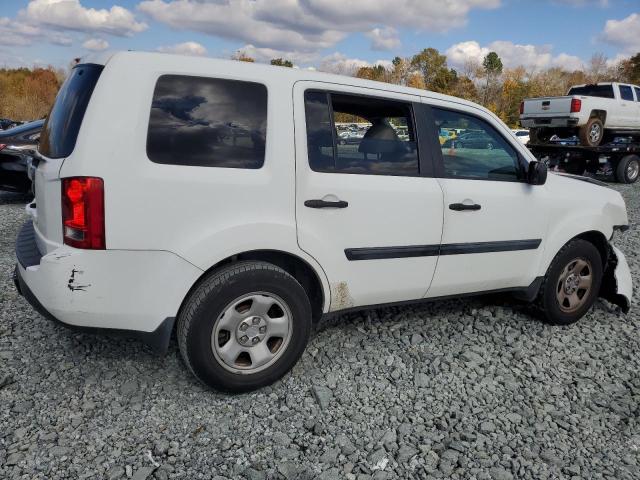 5FNYF3H22DB042878 - 2013 HONDA PILOT LX თეთრი ფოტო 3