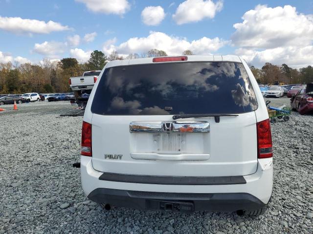 5FNYF3H22DB042878 - 2013 HONDA PILOT LX თეთრი ფოტო 6