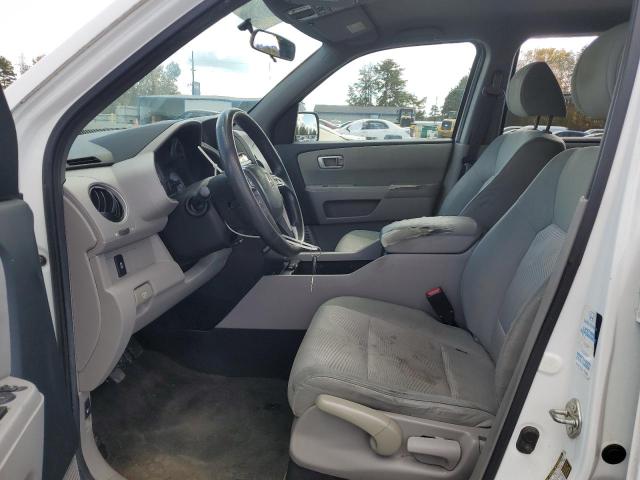 5FNYF3H22DB042878 - 2013 HONDA PILOT LX თეთრი ფოტო 7