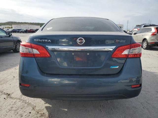 3N1AB7AP7DL756312 - 2013 NISSAN SENTRA S BLUE photo 6