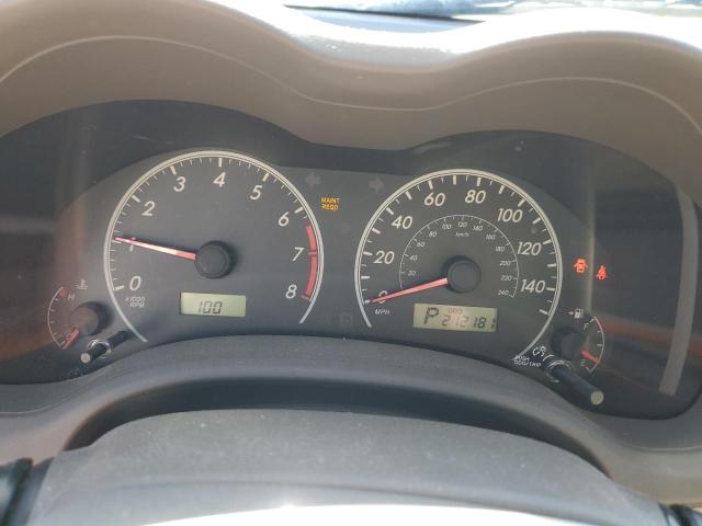 JTDBL40E299059241 - 2009 TOYOTA COROLLA BASE RED photo 9