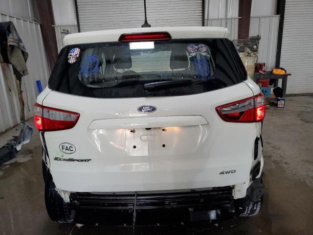 MAJ6S3FL8LC353862 - 2020 FORD ECOSPORT S თეთრი ფოტო 6