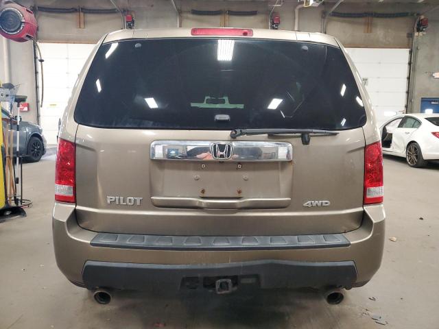 5FNYF4H57BB104630 - 2011 HONDA PILOT EXL TAN photo 6