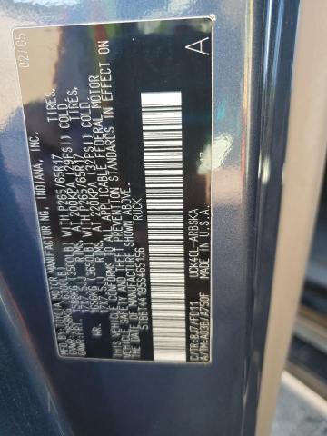 5TBBT44195S465156 - 2005 TOYOTA TUNDRA ACCESS CAB SR5 BLUE photo 12