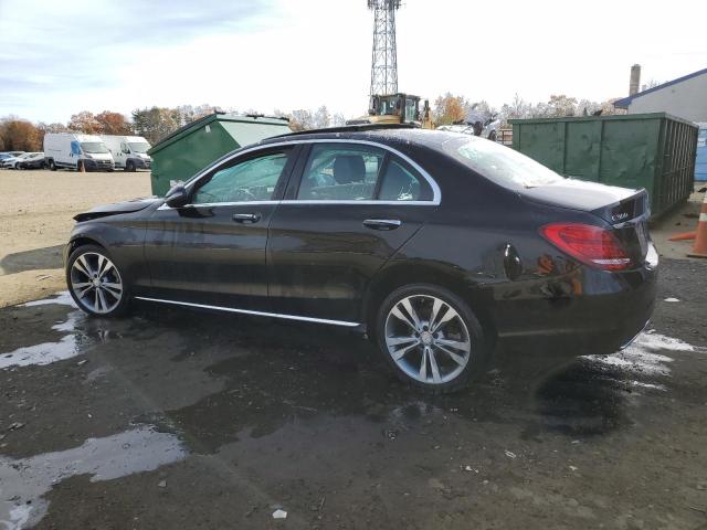 55SWF4KB0HU202864 - 2017 MERCEDES-BENZ C 300 4MATIC BLACK photo 2