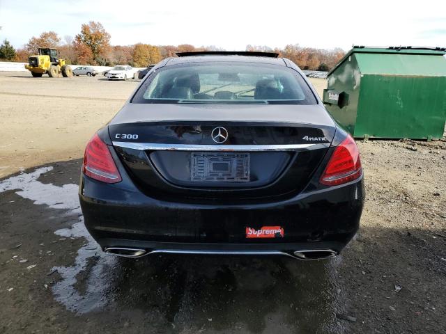 55SWF4KB0HU202864 - 2017 MERCEDES-BENZ C 300 4MATIC BLACK photo 6