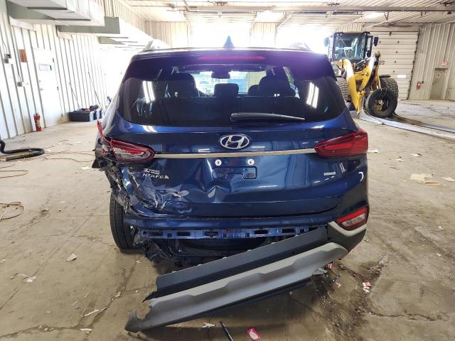 5NMS3CAD7LH298196 - 2020 HYUNDAI SANTA FE SEL BLUE photo 6