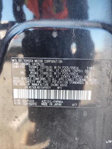 JTLKE50E481049859 - 2008 TOYOTA SCION XB BLACK photo 12