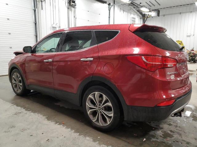5XYZUDLA8DG006216 - 2013 HYUNDAI SANTA FE S RED photo 2
