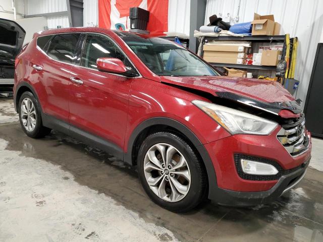 5XYZUDLA8DG006216 - 2013 HYUNDAI SANTA FE S RED photo 4