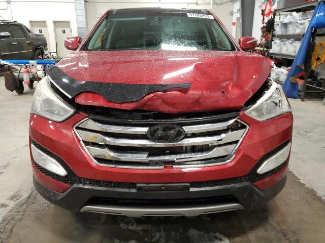 5XYZUDLA8DG006216 - 2013 HYUNDAI SANTA FE S RED photo 5