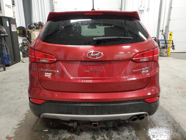 5XYZUDLA8DG006216 - 2013 HYUNDAI SANTA FE S RED photo 6