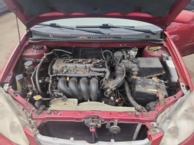 1NXBR38E54Z338018 - 2004 TOYOTA COROLLA CE RED photo 11