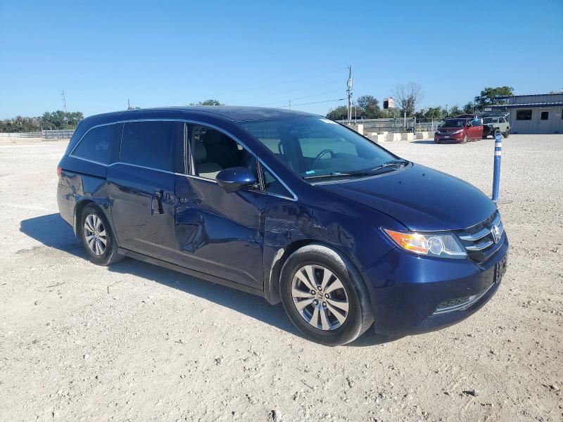 5FNRL5H4XEB101588 - 2014 HONDA ODYSSEY EX BLUE photo 4