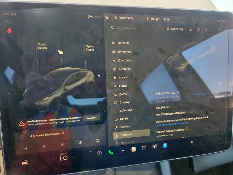 5YJYGAEE9MF207809 - 2021 TESLA MODEL Y GRAY photo 9