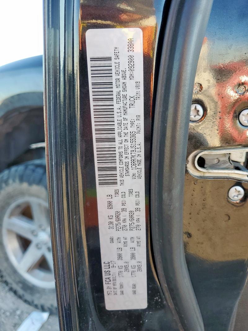 1C6RR7KT9JS155365 - 2018 RAM 1500 ST BLACK photo 12