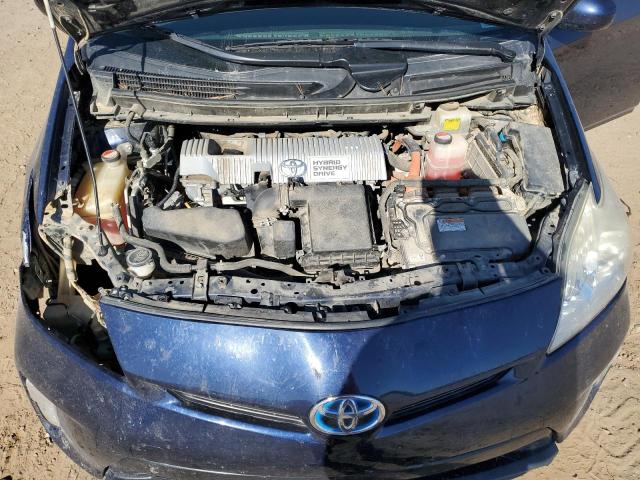 JTDKN3DU8F0442591 - 2015 TOYOTA PRIUS BLUE photo 12