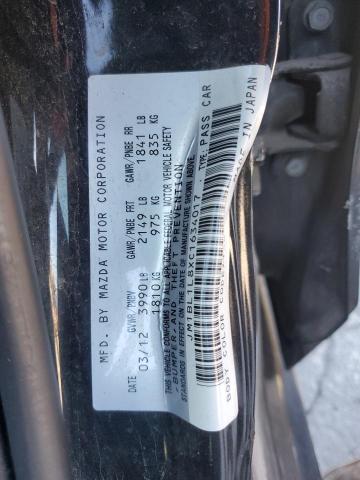 JM1BL1L8XC1634017 - 2012 MAZDA 3 I BLACK photo 12