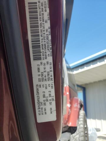 1J4FA54197L205018 - 2007 JEEP WRANGLER SAHARA BURGUNDY photo 12