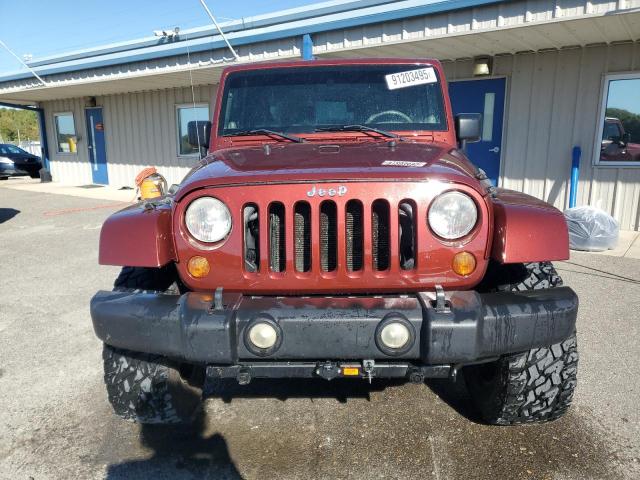 1J4FA54197L205018 - 2007 JEEP WRANGLER SAHARA BURGUNDY photo 5