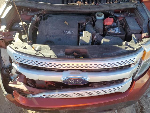 1FM5K8D89EGA76843 - 2014 FORD EXPLORER XLT ORANGE photo 12