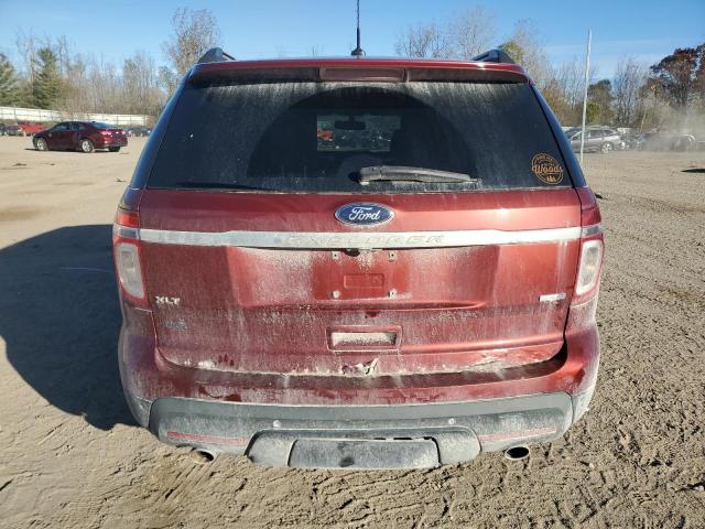 1FM5K8D89EGA76843 - 2014 FORD EXPLORER XLT ORANGE photo 6